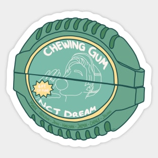 NCT Dream Chewing Gum Tape Green Version Sticker